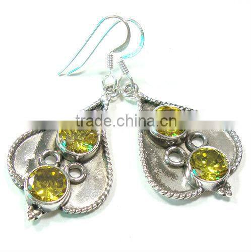 Natural gemstones 925 sterling silver black onyx citrine jewellery
