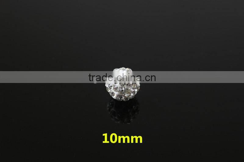 Large stock of polymer clay round crystal ball shamballa beads for DIY bracelet necklace jewelry