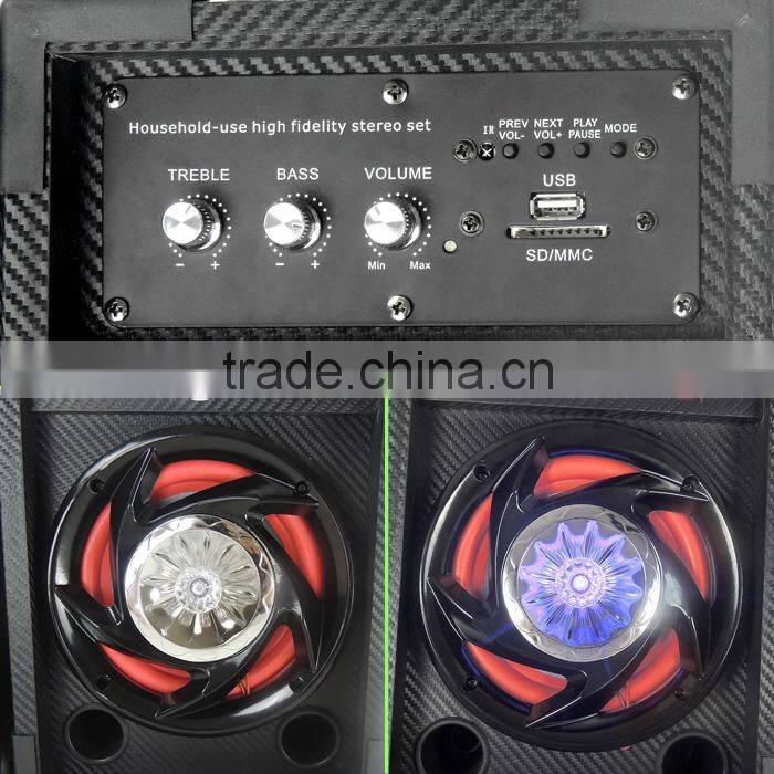 2016 hot sale audio subwoofer speaker 2.0 with light