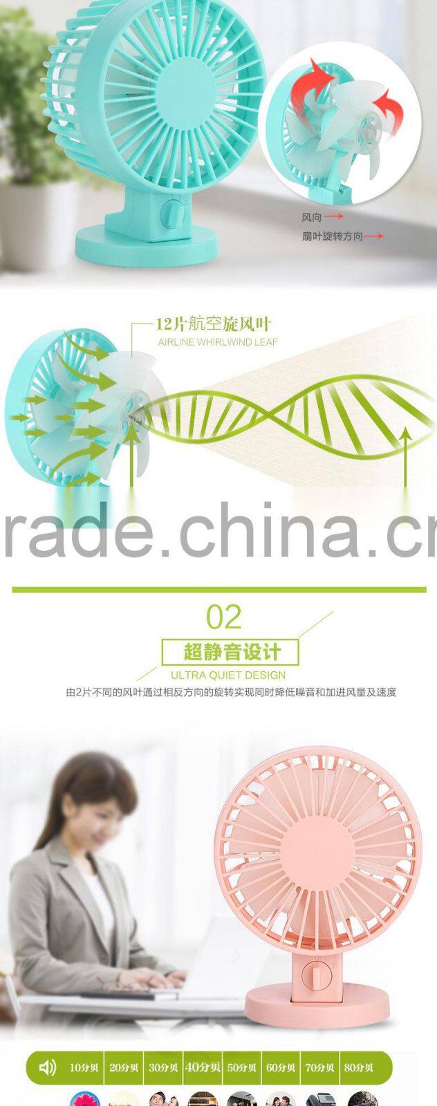 Mini electric hand fan for home and office