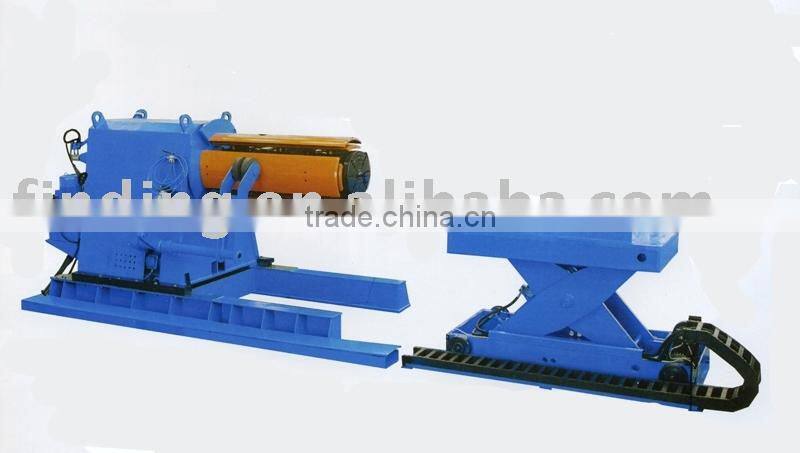 Hydraulic uncoiler decoiler with coil car