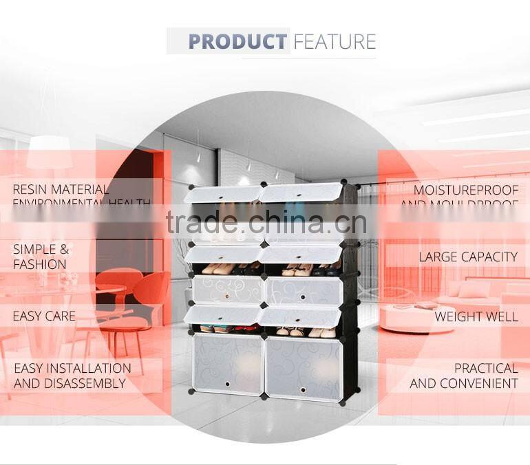 Wholesale DIY ventilation plastic shoe cabinet