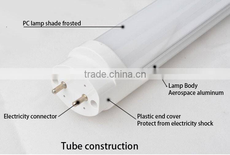 High lumens output AC85-265v 18w 4ft t8 led tube light