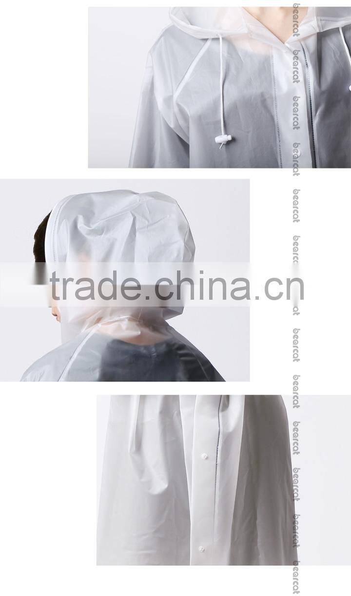 BEARCAT slim poncho, fashion translucent raincoat
