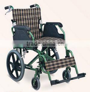 folding portable aluminum wheelchair