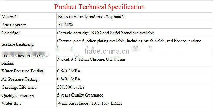 Deck mount brass bidet faucet with aerator