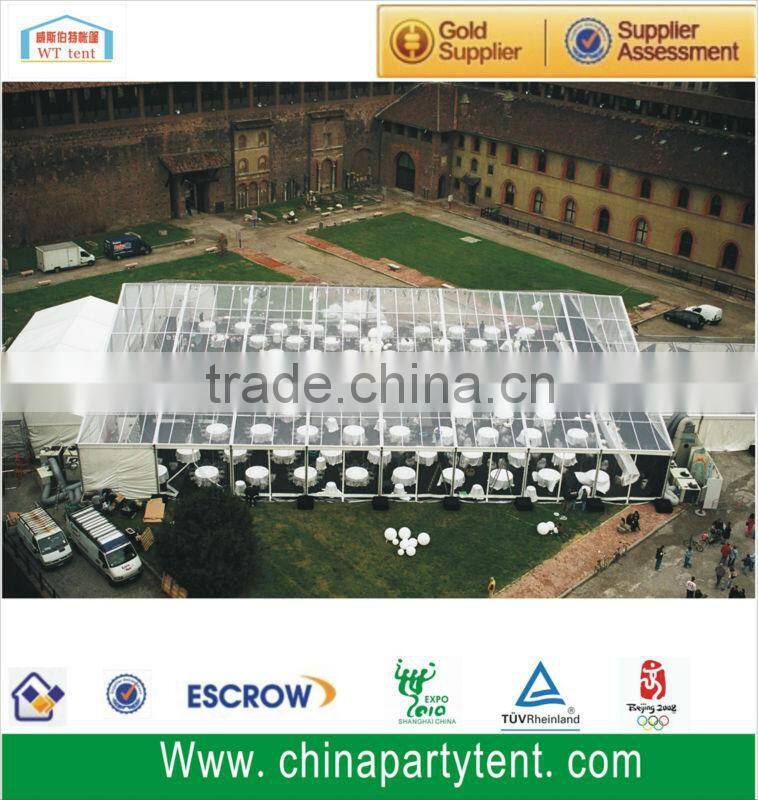 Clear Roof Glass Wedding Party Tranparent Tent for Sale