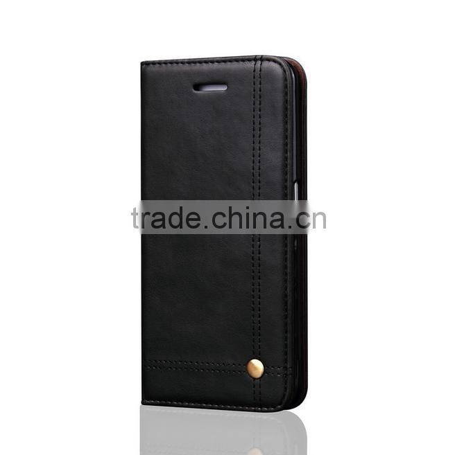 2016 Trending Europe vintage flip wallet case for samsung galaxy note 7