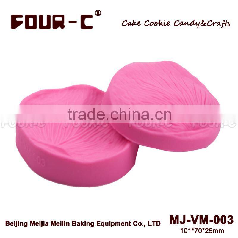 Real relief double sided silicone petal veiner mold