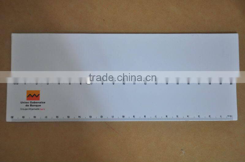 Promotional plastic pvc ruler, printing logo 30cm plastic ruler