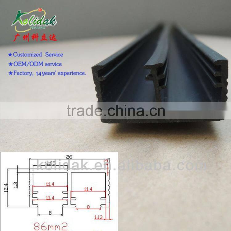 E shape PVC plastic profile extrusion