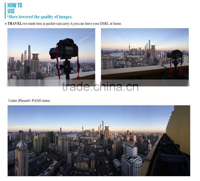 For iPhone 6 active lens NO distortion 18mm clip ultra wide angle lens for iPhone 6 6s /6 6s Plus