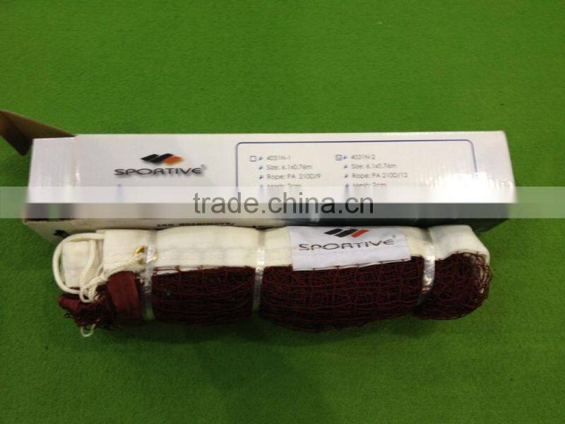 polypropylene badminton net,badminton net,indoor badminton net
