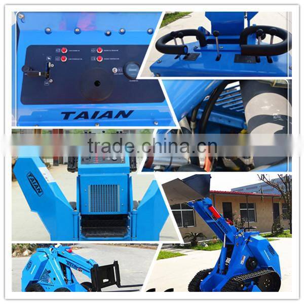 Small engine loader, CE mini loader with backhoe for sale