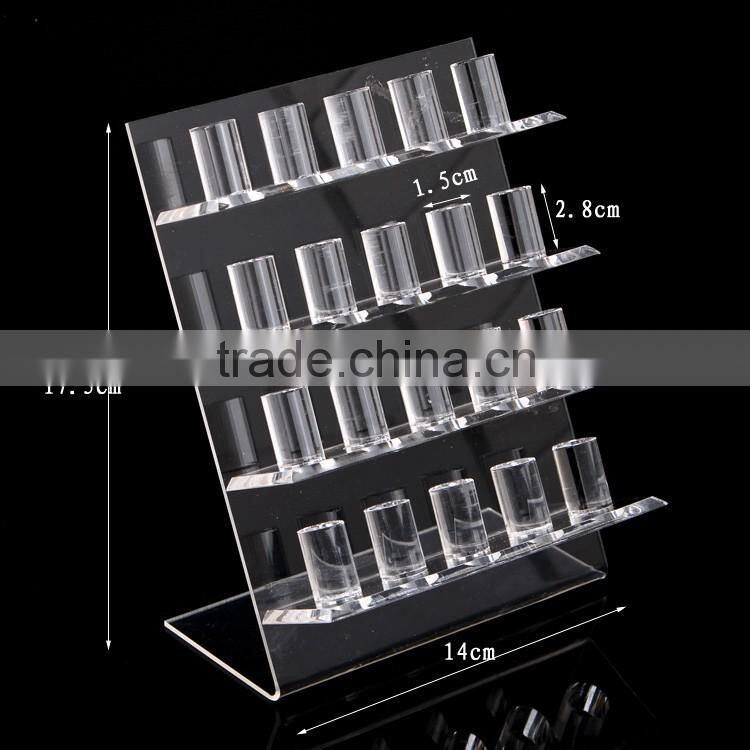 new design Inclined shape plexiglass acrylic display rack for jewelry