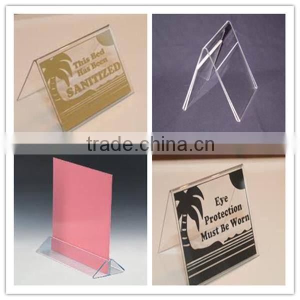Mini double side acrylic tent card holder from China