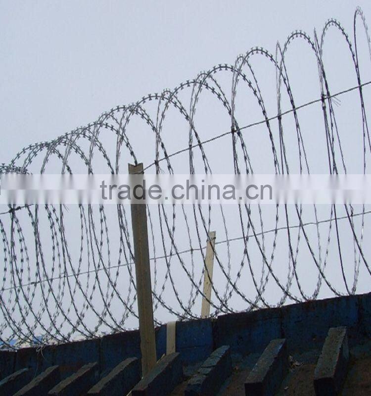 PVC coated razor barbed wire factory