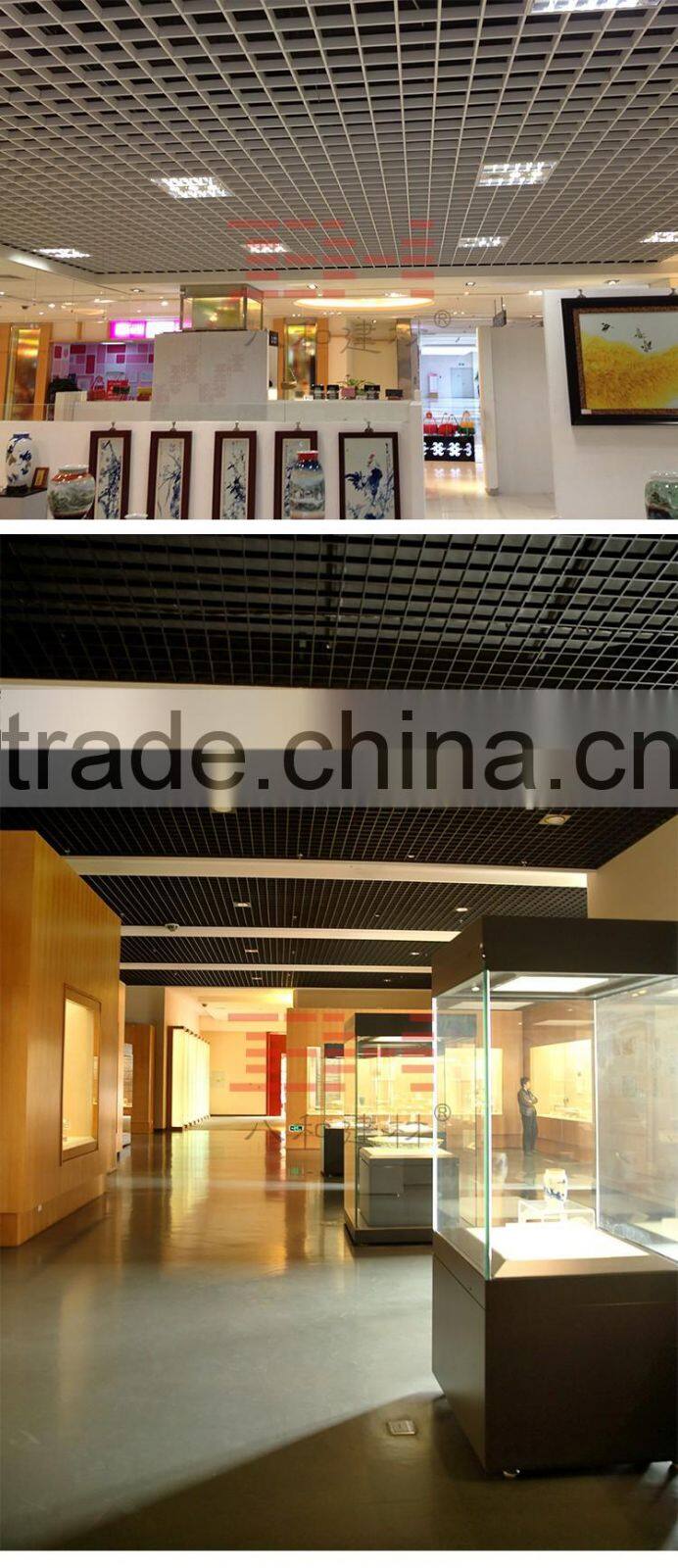 100*100 metal aluminum grille ceiling