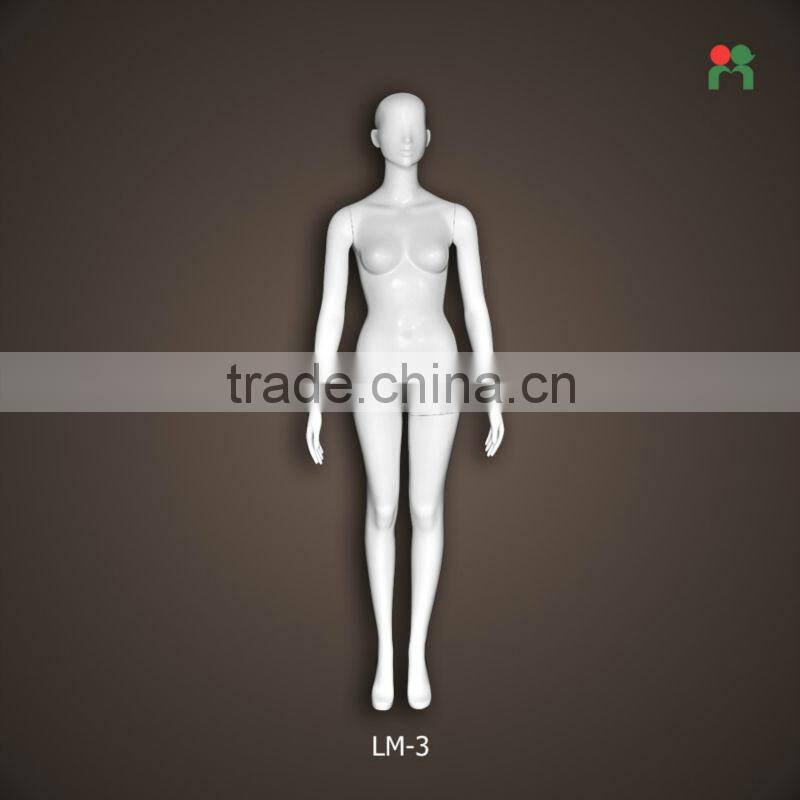 2014 fashion new fiberglass realistic female mannequin rubber mannequin lm-3
