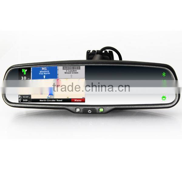 Bluetooth Rearview Mirror Handsfree Car Kit Car GPS Navigation rearview mirror