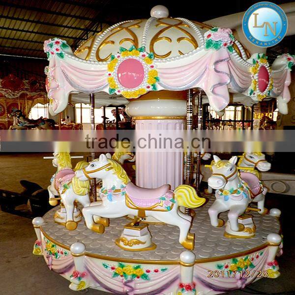 2016 christmas carousel horse equipment kids rides Amusement park mini carousel ride for sale