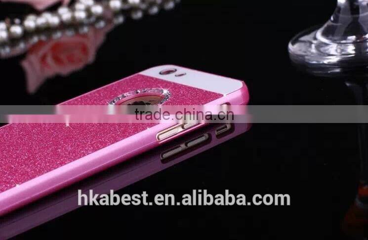 Hot Rhinestone Phone Case,Bling Logo Window Luxury Cover for iPhone 6 / 6S 4.7", for iphone6 Shinning back cover Sparkling case