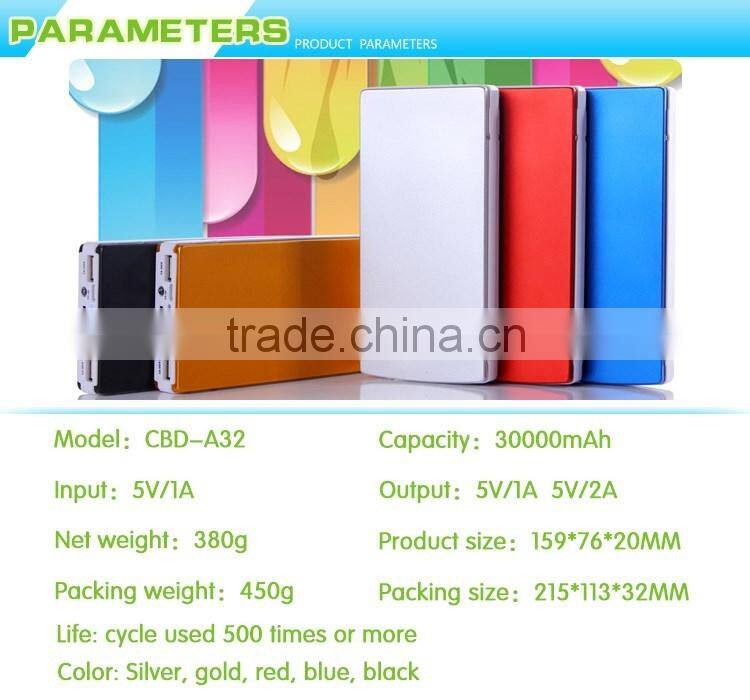 solar power bank 30000mAh portable power banks for mobile phone