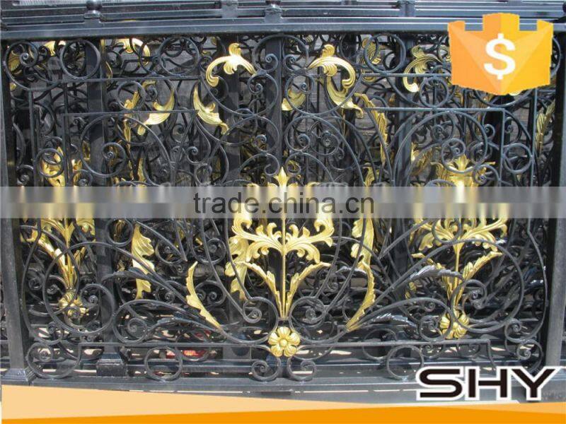Balcony decoration wrought iron railings