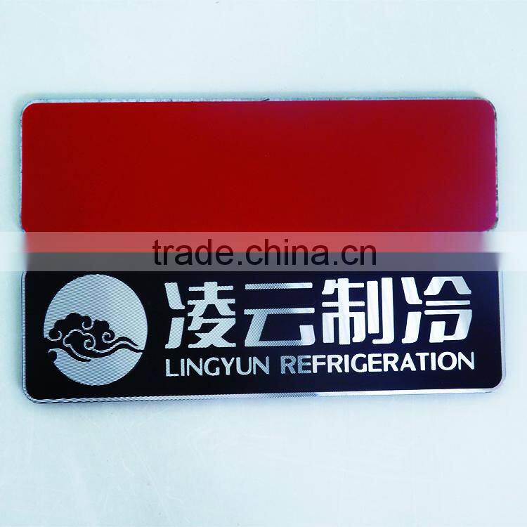 metal painted labels,aluminum embossed wine labels,brushed logo label