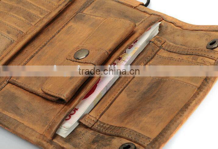 vintage men's business wallets high grade pure cowhide leather wallet