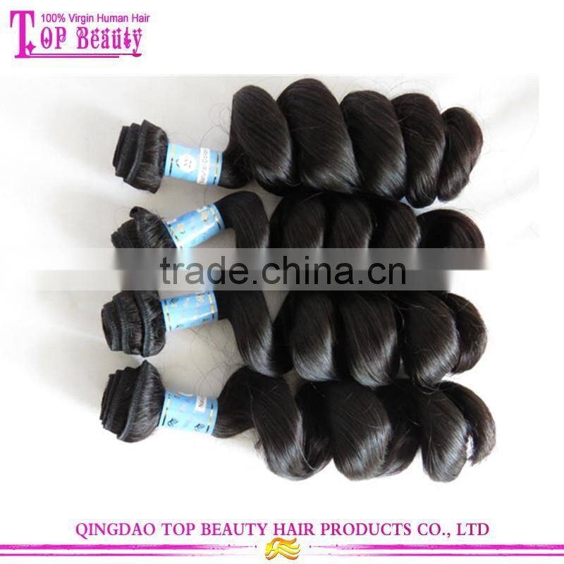 2016 Best selling indian hair extension unprocessed raw virgin human hair extension loose wave virgin hair extension