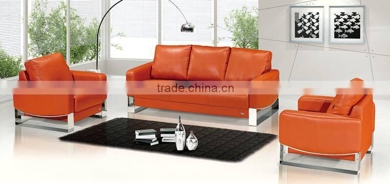 exclusive modern sofas, modern sofa, orange leather sofa set