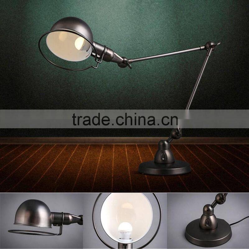 Industrial LED Adjustable Swing Arm Desk Light