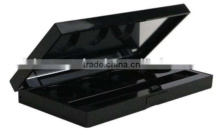 hot sale empty plastic compact eyeshadow palette case for cosmetic empty packaging