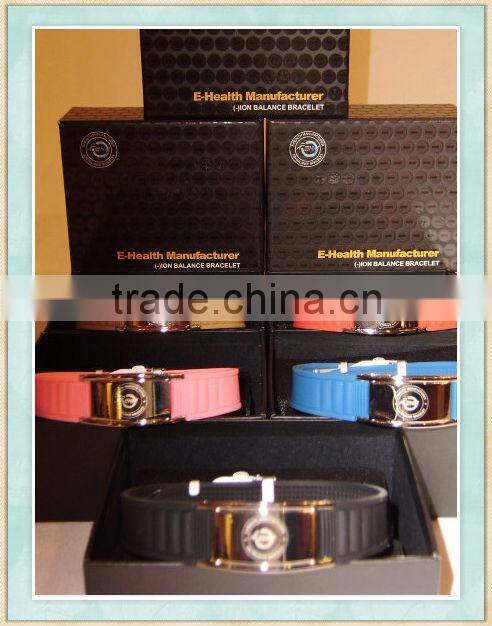 Big sales! titanium metal clasp silicone band