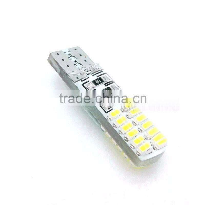 T10 24 smd CANBUS ERROR FREE silica gel car marker light waterproof wedge light reading dome Auto parking bulbs