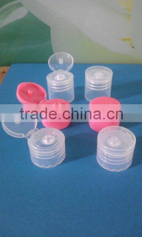 18-410 plastic flip top cap for hand cream, lotion, shampoo