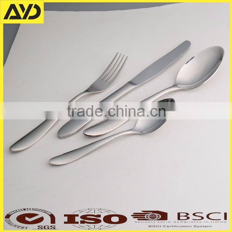 Stainless Steel Flatware Set 24 Piece Flatware Set Silver Color