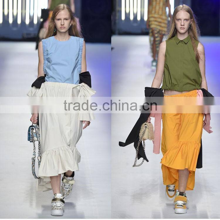 2016 New Multi-wear Big Bow Slash Neck Flouncing Ruffles Hem Strapless Off Shoulder Dress Women Summer