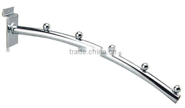 K61 Creative style chrome waterfall metal display hooks for slatwall