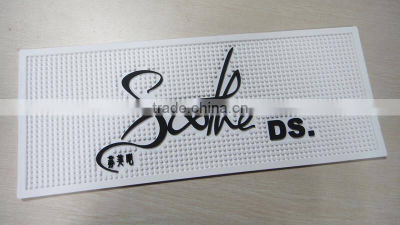 New design Custom Logo bar mat,soft pvc bar mat, rubber bar mat