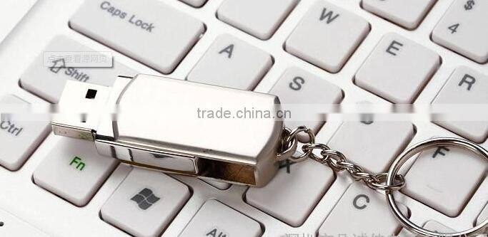 High quality swivel metal usb flash drive with custom logo