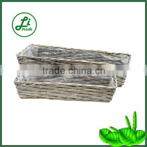 heart shape willow flower basket