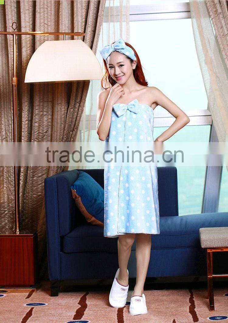 lady blue mature women sexy fleece bathrobe