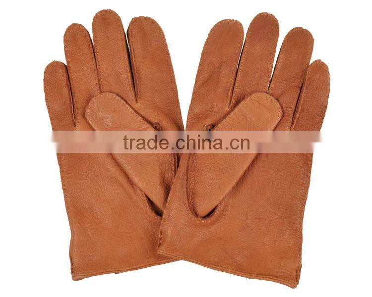 New premium men's unlined deerskin leather gloves. Hand sewing breathable driving gloves .