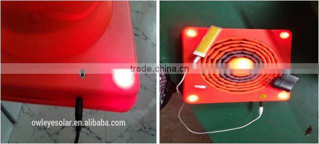 Water-proof Solar collapsible traffic cone/ high visibility 4 LED road cone