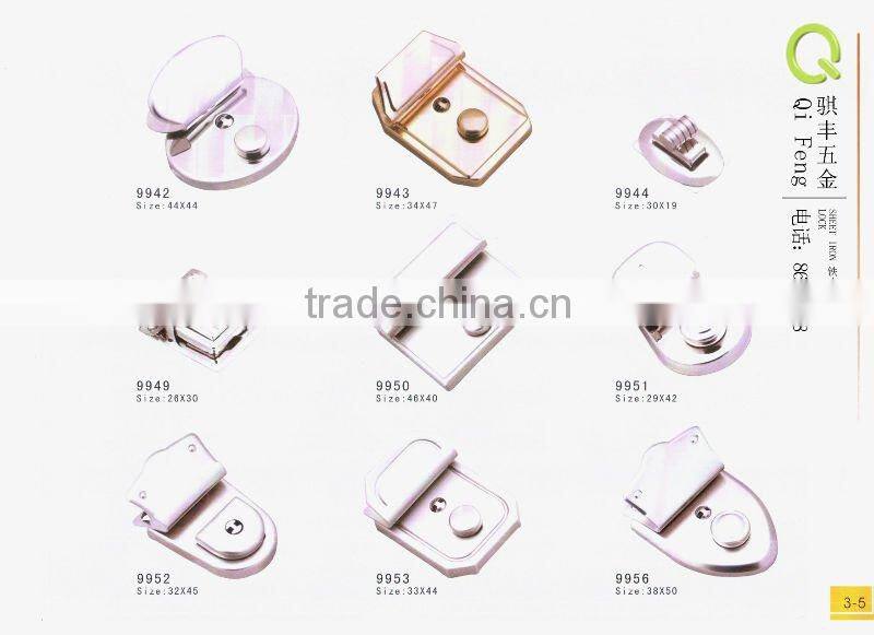 hardware for handbags decorative lock foldable bag hook cam lock