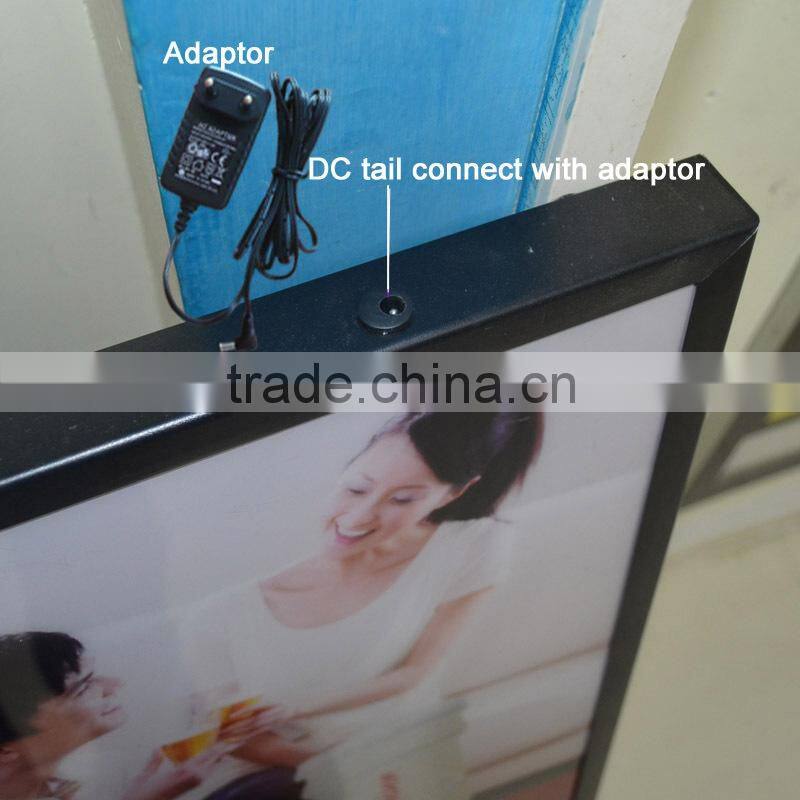 EL replacement Aluminium flashing led animated light box