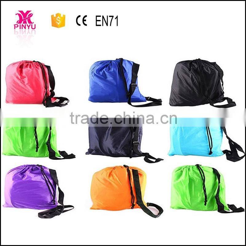 Summer fashion led light and pocket decorate gojoy Lounger air laybag sleeping bed sofa for outdoor