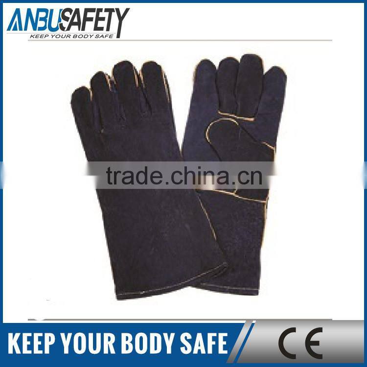 safety protection full palm cow split leather gloves fully lining